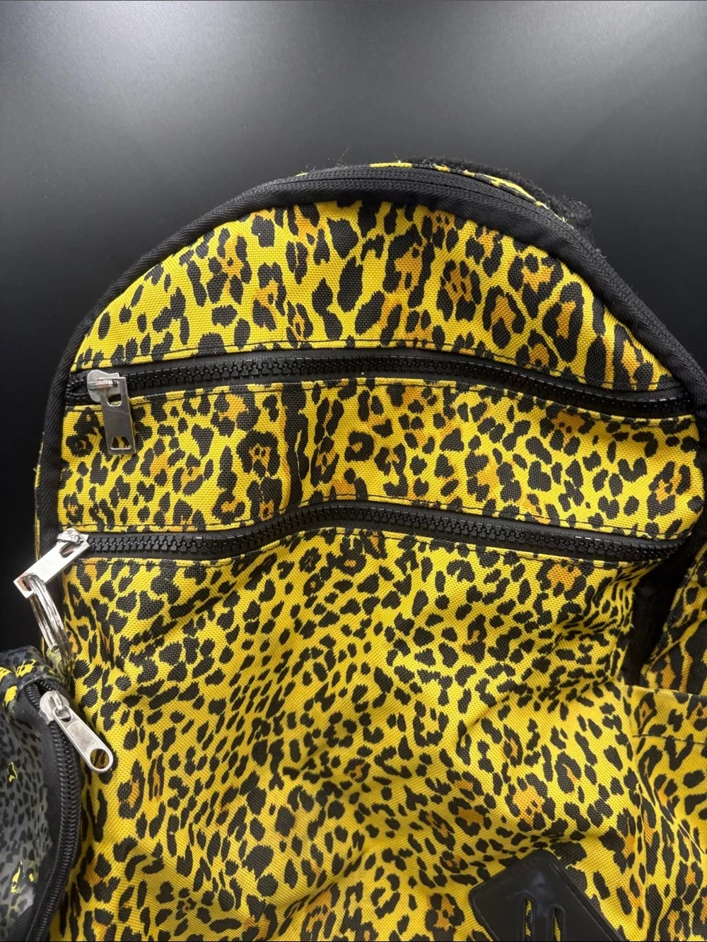 Yellow Leopard Print Backpack